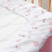 Ensemble de lit trois pièces rafraîchissant non irritant pour bébé motif de dessin animé mignon chaud respirant doux 100% polyester