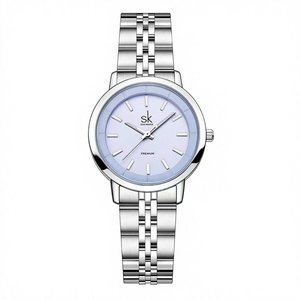 Montre à Quartz pour femmes, en acier inoxydable, cadran analogique de luxe, couleur Champagne, élégante, résistante à l'eau, cadeau de mode pour noël - Product Image 4