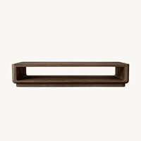 Nouvelle table basse ovale de luxe moderne de haute qualité avec base en bois massif et garantie de 3 ans pour le mobilier de salon