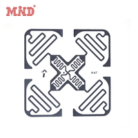 Etiquetas adhesivas RFID papel Uhf M4QT Chip 3D omnidireccional pasivo 6C protocolo etiqueta RFID para almacenamiento almacén ropa lino