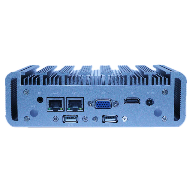 Intel Core I5 8250U Quad Core 1.6Ghz 2 Lan GbE Network Router 2 Com HD VGA Office Home Mini PC