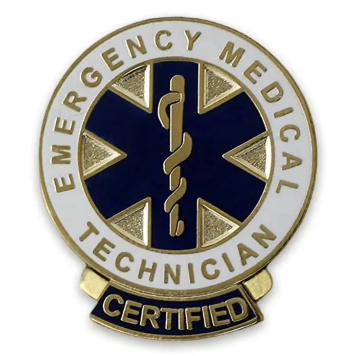 EMT Emergência Médica Vida Estrela Peito Pin Médico Enfermeira Pin Liga De Metal Esmalte Lapela Pin Emblema Acessórios