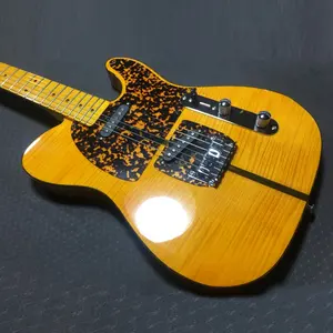 Anderson alevli akçaağaç Tele Basswood katı vücut akçaağaç boyun 6 dizeleri enstrüman elektro gitar