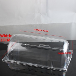 Soporte de exhibición de comida de buffet de plástico eléctrico para bocadillos, frutero, postre, <span class=keywords><strong>Sushi</strong></span>, platos fríos, mariscos refrigerados - Product Image 6