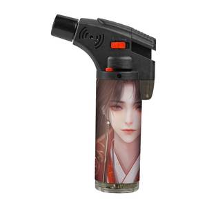 2023 Offre Spéciale logo personnalisé Portable prix le moins cher en gros puissant briquet torche oblique rechargeable de haute qualité - Product Image 3