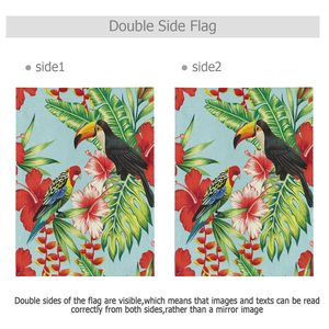 Bandera de temporada con estampado de doble cara para decoración de jardín, banderas duraderas de 12x18 pulgadas para jardín, loros y exteriores - Product Image 2