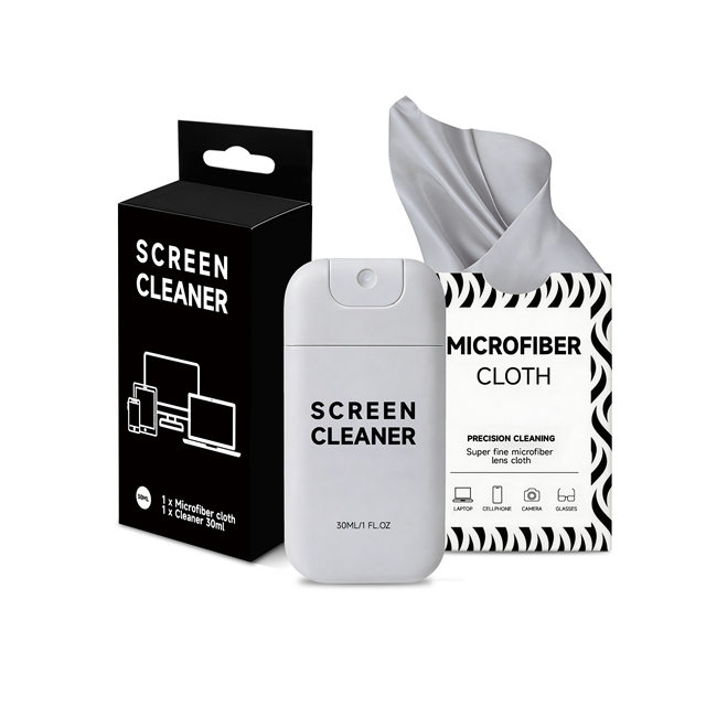 Portable Computer/Laptop/Phone/Monitor Screen Cleaner Spray Kit with Microfiber Cloth Eco-Friendly & Anti-Dust