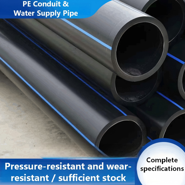 Black HDPE Pipe DN20-DN600 SDR11 SDR17 Flexible Water Pipe for Construction & Municipal Engineering