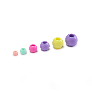 Acrylic <b>Large</b> Hole <b>Beads</b> 6 8 10 12 14 16mm Round Macaron Color DIY Jewelry Making Supplies for <b>Bead</b> Stringing - Product Image 5