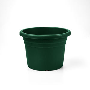 Jarrón JESOLO de 2.5 Litros de Diámetro 20CM EN PLÁSTICO VERDE FORESTAL - Product Image 1