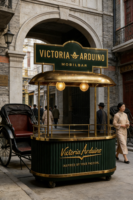 Kiosque de vente au détail personnalisé de luxe et écologique pour événements extérieurs et stands mobiles vintage