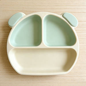 Juego de alimentación de silicona para bebés, directo de fábrica, libre de BPA, kit de comedor para niños pequeños, babero impermeable, plato con ventosa - Product Image 6