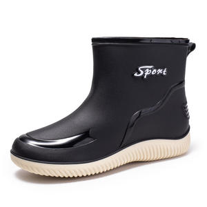 GUZU מגפי גשם לשני המינים מגפי גשם PVC עמידים בפני החלקה עמיד למים כל העונות עגול בוהן GZ8815 - Product Image 5