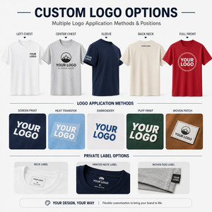 Custom Logo 180G Combed Cotton T-<b>Shirt</b> Unisex Wholesale Premium Soft Breathable Blank Tee S-4XL 22 Colors White - Product Image 2