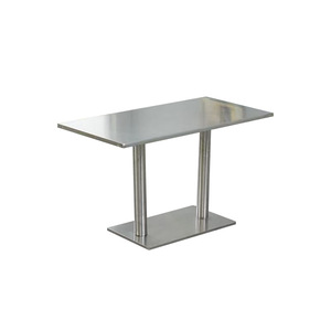 Hotel Restaurant Milk Tea Shop <strong>Canteen</strong> Stainless Steel Modern Foldable Eco-Friendly Commercial <strong>Table</strong> and Chair Combination - Product Image 4