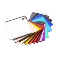 Feuille de miroir en acrylique coloré, miroir en plastique de sécurité, miroir PMMA pour la décoration des murs