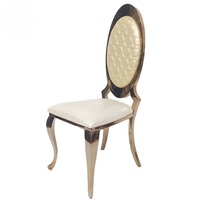 Silla de acero inoxidable al por mayor para salón de bodas, fabricante OEM