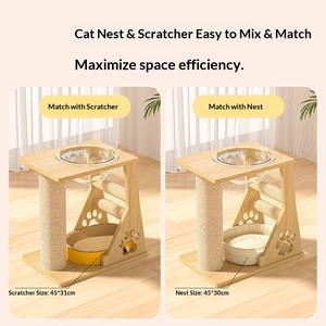 โครงปีนป่ายสำหรับแมว, ของเล่นแมวพร้อมที่นอนในตัว, แท่นกระโดดขนาดใหญ่หรูหราสำหรับแมว, โครงปีนป่ายสำหรับแมว - Product Image 2