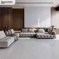 Carreaux en porcelaine effet marbre Buildgres 1200x1200 - Brillants - Antidérapants - Isolation thermique - Design moderne pour une utilisation intérieure et extérieure