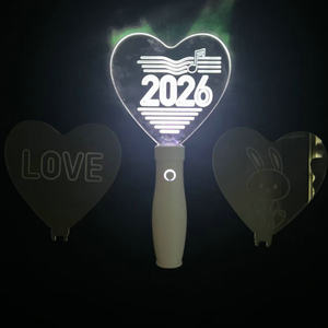 Heart Shaped Glow <b>Stick</b> Led <b>Light</b> Up Cheering Prop For Concerts Parties Reunions With Bunny Design - Product Image 2