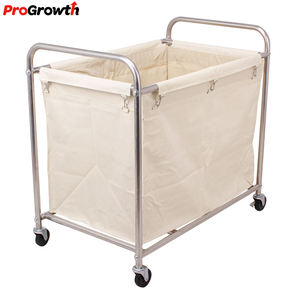 Servizio alberghiero carretto biancheria in acciaio inox a forma di cono lavanderia sporca biancheria produttore di carrelli di pulizia all'ingrosso - Product Image 2
