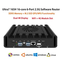 H31F 软路由器 2.5G i226 6*LAN 工业无风扇迷你电脑 OPNsense VPN 服务器 pfSense ESXi 防火墙设备路由器