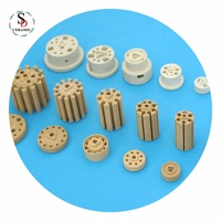 ผู้ผลิตความต้านทานความร้อนสูง Cordierite เซรามิก C520 OD 22,25,30,35,45,57มิลลิเมตรกระสวยบาร์เรลฮีตเตอร์ไฟฟ้าองค์ประกอบ
