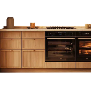 Gabinete de Roble Rojo Norteamericano de Bajo Formaldehído ENF, Madera Multicapa de 18 mm, Seguro para Bebés y Niños, Cocina Personalizada para Toda la Casa, Resistente al Agua - Product Image 2