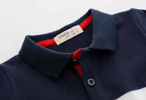 Camiseta Polo de Manga Corta de Algodón Orgánico con Estampado de Letras para Niños, Fabricada en China, de Banglad - Product Image 4