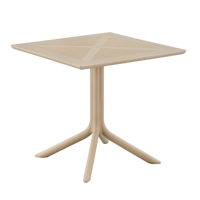 Table en plastique imperméable pour café de jardin extérieur