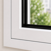 Fenêtre à battant en PVC blanc, double vitrage, verre trempé 5+9A+5 2,0 mm, système de verrouillage multipoints, certifiée Energy Star