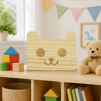 Caisse de rangement en bois pour jouets d'enfants, design ouvert sans couvercle, pour l'organisation de la chambre des enfants