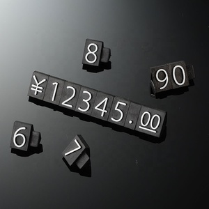 Decorazione all'ingrosso gioielli orologi negozi Display prezzi in plastica trasparente dollaro dollaro gioielli cubi prezzi per gioielleria - Product Image 1