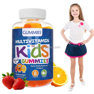 Complément alimentaire quotidien pour enfants sans gluten et végétarien, 90 gommes, 2 gommes par portion, multivitamines pour enfants - Product Image 1