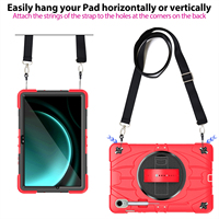 Vente flash - Étui de tablette robuste en silicone antichoc et anti-chute avec support à 360 degrés pour Samsung Galaxy Tab S11
