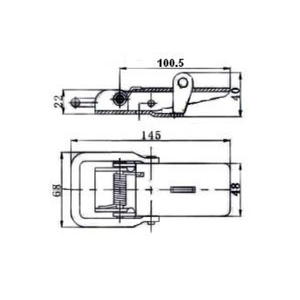 Truck Fastener Toggle Clamp Over Centre Lock With Hook Eye for - Product Image 4