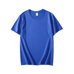 T-shirt pour homme en tissu tricoté, exporté, 180 g/m², haute qualité, 100 % coton/polyester, col rond, design uni personnalisé, séchage rapide - Product Image 1