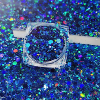 Paillettes en vrac populaires, sac de 1 kg, vente en gros, mélange holographique de paillettes épaisses pour globe de neige, tasses, cadeaux DIY, artisanat