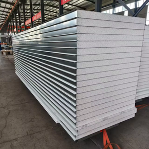 Panneau sandwich en acier pour façades de bâtiments, anti-corrosion, avec laine de roche et polyuréthane, jointures à l'épreuve de l'eau, 100 mm SR1000 - Product Image 2