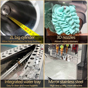 Máquina de helado suave de 5 sabores para pequeñas panaderías, máquina comercial de yogur helado, máquina automática de helado Oceanpower - Product Image 6