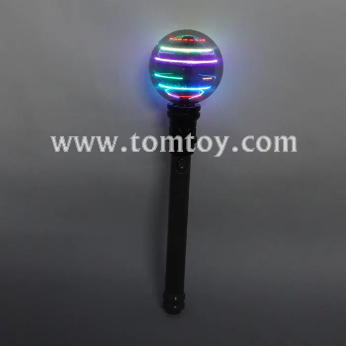 Light Up LED Spinning Magic Ball Wand for Halloween