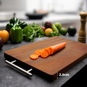 Planche à découper en bois de qualité supérieure, planche à découper pour fruits et légumes, bloc de boucher pour la cuisine à domicile - Product Image 4