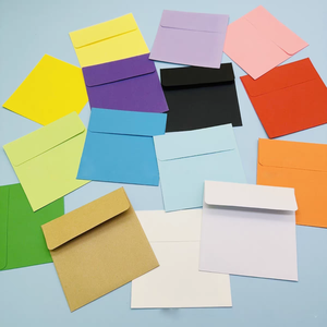 <span class=keywords><strong>Enveloppes</strong></span> <span class=keywords><strong>carrées</strong></span> colorées avec logo personnalisé, <span class=keywords><strong>enveloppes</strong></span> de haute qualité pour invitations de mariage, cartes de remerciement, emballages de cartes-cadeaux - Product Image 1