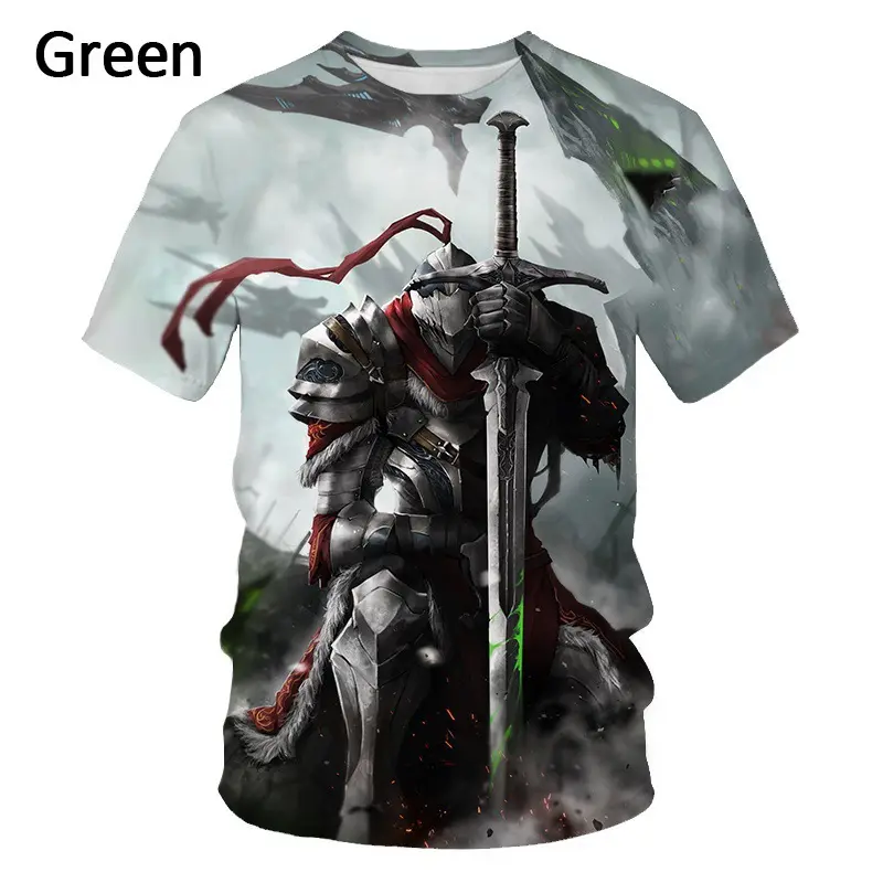 Wholesale Custom Pattern Logo Full Body Digital Printing Cartoon Character Anime 3d T-Shirt 5xl