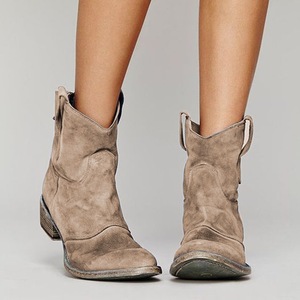 Nuovi Stivali <span class=keywords><strong>Donna</strong></span> in Camoscio a Tacco Basso Autunno/Inverno 2026 - Stile Trendy a Stivaletto, Taglie Forti 40-48 - Product Image 3