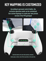 Kit de remapage DATA FROG, boîtier de boutons arrière pour manette PS5, pagaie avec indicateur LED, vitesse turbo réglable pour accessoires PS5