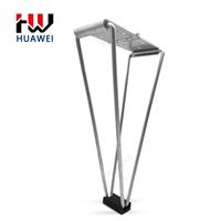 Pieds de canapé pliants HUAWEI avec charnière, gain de place, quincaillerie de mobilier pliable, pieds de support métalliques pour canapé et table