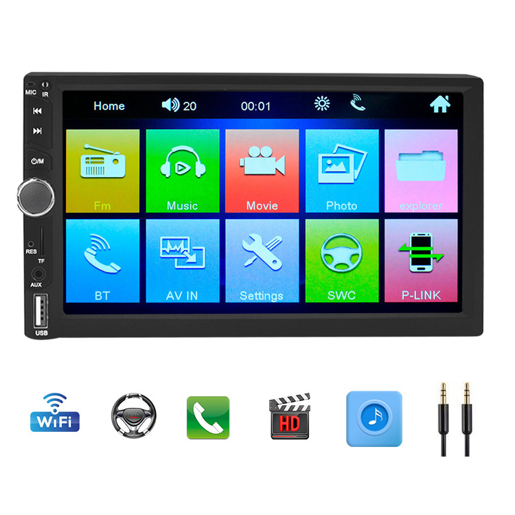Écran Multifonction Voiture - Compatible Peugeot 301 307 407 - Affichage LCD Double Zone Rouge - 4
