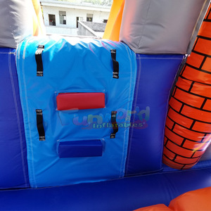 Château gonflable pour enfants Hupfburg Ritterburg, combo château gonflable et toboggan double - Product Image 6