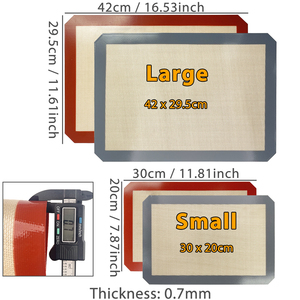 <span class=keywords><strong>Tapis</strong></span> <span class=keywords><strong>de</strong></span> <span class=keywords><strong>cuisson</strong></span> rectangulaire en <span class=keywords><strong>silicone</strong></span> <span class=keywords><strong>de</strong></span> qualité alimentaire avec impression personnalisée <span class=keywords><strong>pour</strong></span> la cuisine domestique - Product Image 2